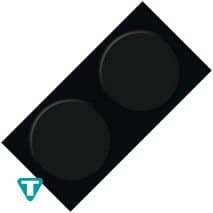 PAVIMENTO CIRCULOS 2,7MM NEGRO 004