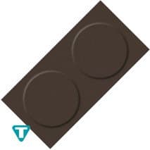 PAVIMENTO CIRCULOS 2,7MM MARRON 123