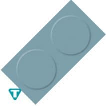 PAVIMENTO CIRCULOS 2,7MM AZUL SKY 212